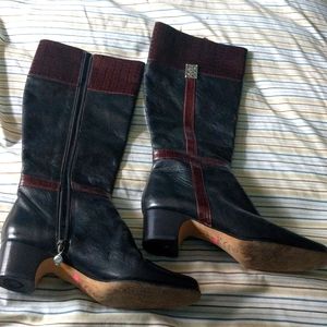 Italian leather boots